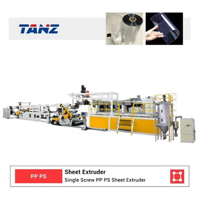 단일 스크류 플라스틱 압출 생산 라인 기계